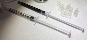 one millieter medicine syringe