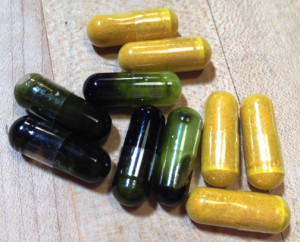 magic pills, cannabis oil and turmeric